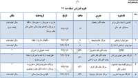 برنامه آموزش اسفند 1396